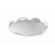 Perforiertes Pizza-Tablett aus Aluminium 33 cm