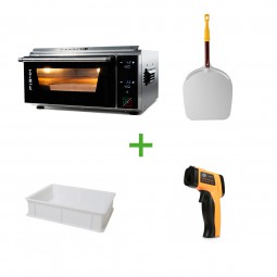 Set Effeuno P134H PRO + Pizzaschaufel + Behälter + Thermometer