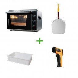 Set Effeuno P134HA PRO + Pizzaschaufel + Behälter + Thermometer