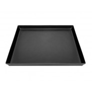 Pizzablech aus Blaustahl 400 x 300 x 30 mm