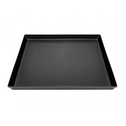 Pizzablech aus Blaustahl 400 x 300 x 30 mm