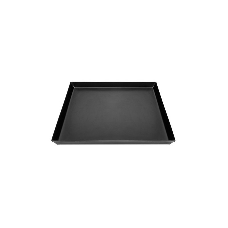 Pizzablech aus Blaustahl 400 x 300 x 30 mm