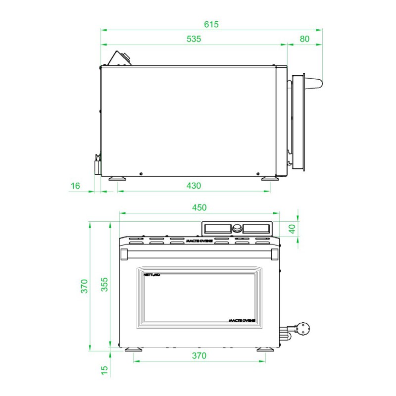 Pizzaofen Macte Voyager Nettuno ADVANCED - Grau