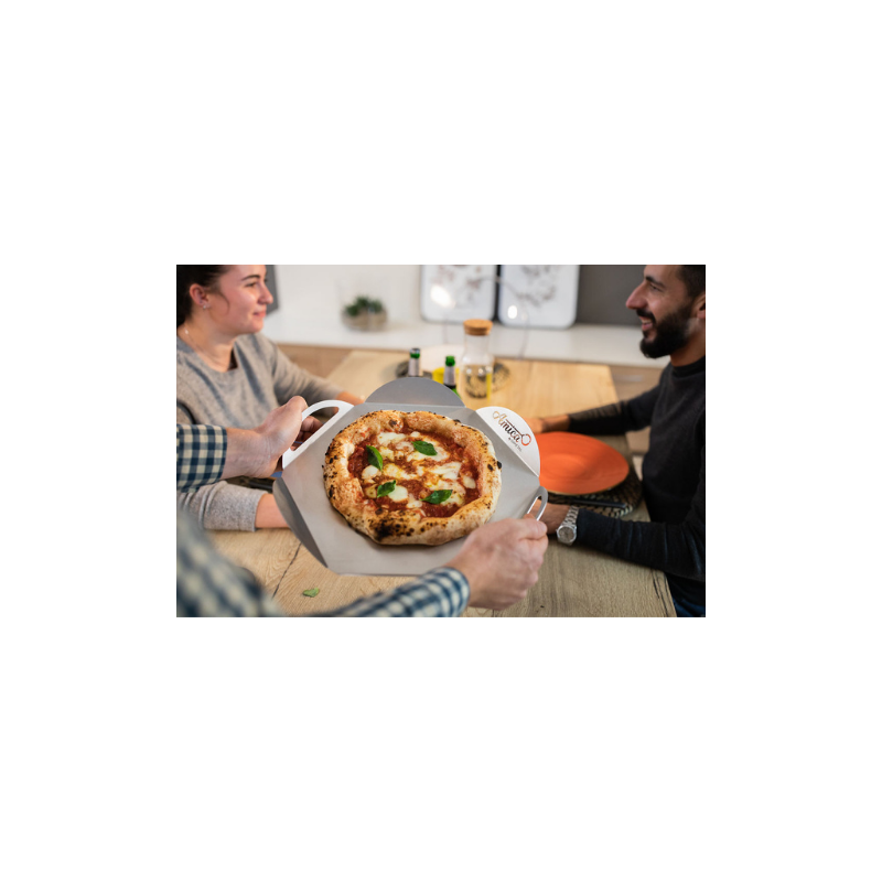 Pizza-Tablett aus Aluminium 33cm